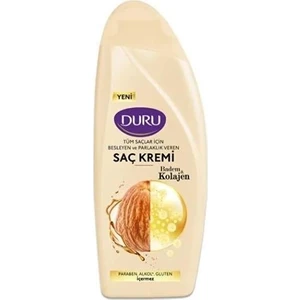 Saç Kremi 500 ml Tüm Saç Tipleri için Kolajen ve Badem İçeren Besleyici Formül