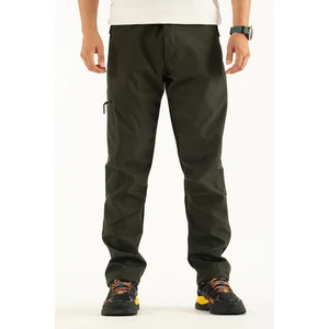 Erkek Haki Kışlık Içi Polar Su Itici Rüzgar Geçirmez Outdoor Softshell Pantolon
