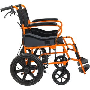 Refakatçili Tekerlekli Sandalye | Katlanabilir Transfer Tipi Kompakt Tasarım G105