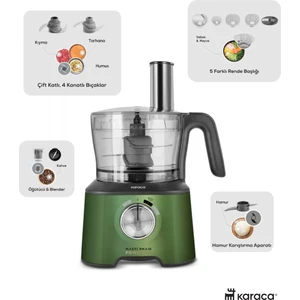 2500W Yüksek Güçlü Hamur Yoğurma, Kıyma, Blender Vb 11 Ürün Hepsi Bir Arada Mutfak Robotu + Mutfak Tartısı