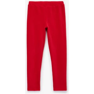 Beli Lastikli Yüksek Bel Basic Kadife Tayt