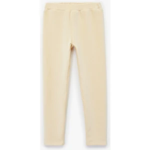 Beli Lastikli Yüksek Bel Basic Kadife Tayt