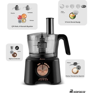 2500W Yüksek Güçlü Hamur Yoğurma, Kıyma, Blender Vb 11 Ürün Hepsi Bir Arada Mutfak Robotu + Mutfak Tartısı