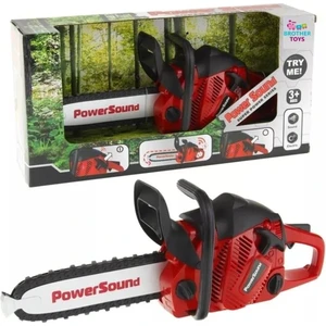 Brother Toys Elektrikli Pilli Sesli Motorlu Testere Oyuncak Ağaç Kesme Motoru 37 Cm. Kırmızı Renk