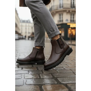 Geralt Fermuarlı Içi Kürklü Erkek Kışlık Bot