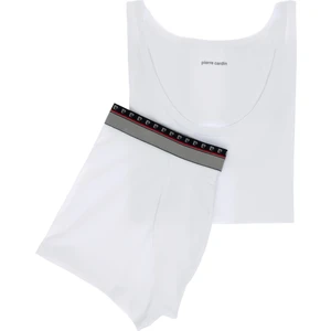 Pierre Cardin Erkek Beyaz Pamuk Karışımlı Atlet Boxer Set 50315285-600