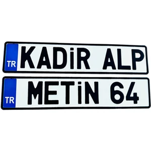 Karavan Plakası ,dekor Plaka, Özel Plaka