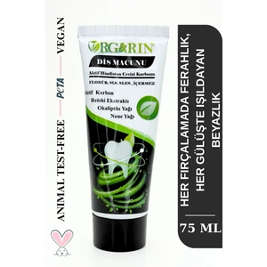 Aktif Karbonlu Florürsüz Diş Macunu 75 ml