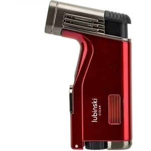 Cigar Delicili Çift Torch Puro Çakmağı Kırmızı