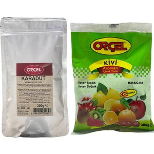 Kivi + Karadut Aromalı Içecek Tozu Oralet Çay 300GR.X 2 Adet