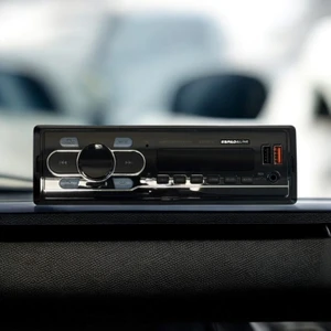 Oto Teyp 4*50W Bletooth Sd Aux Çift Usb'li Çift Amfi Çıkışı (Yeni Tip Kısa Kasa)