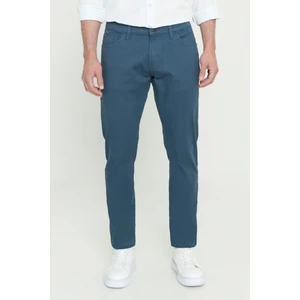 Altınyıldız Classics Erkek Petrol Slim Fit Dar Kesim Pamuklu Esnek Chino Pantolon