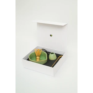 6 Parça Matcha Çay Seti – El Yapımı Seramik Kase & Tutucu, Bambu Çırpıcı, 2 Ölçek Kaşığı, Süzgeç