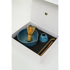 6 Parça Matcha Çay Seti – El Yapımı Seramik Kase & Tutucu, Bambu Çırpıcı, 2 Ölçek Kaşığı, Süzgeç