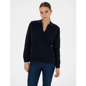 Pierre Cardin Kadın Lacivert Comfort Fit Kazak 50317226-VR033