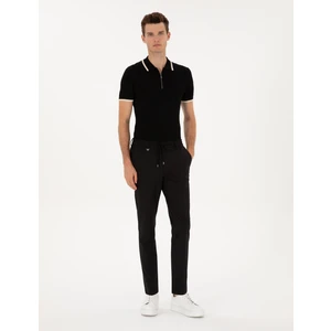 Pierre Cardin Erkek Siyah Slim Fit Klasik Jogger Pantolon 50317618-VR046
