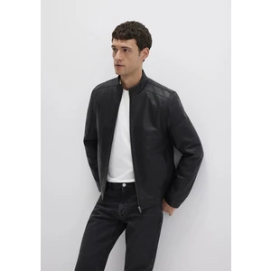 0110548-71379 Siyah Suni Deri Ceket