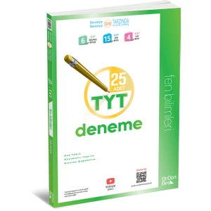ÜçDörtBeş Yayınları TYT Fen Bilimleri 25 Deneme