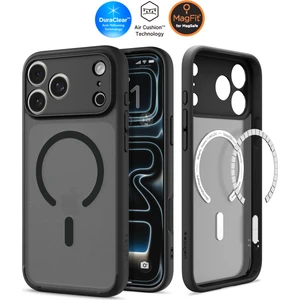 iPhone 17 Pro Max ile Uyumlu ince MagSafe Kılıf Ultra Hybrid Sararma Karşıtı DuraClear™ Hava Kanalı Teknolojisi™ Askeri Sınıf Koruma MagFit Frost Black Mat Kapak - ACS10038