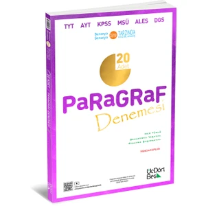 ÜçDörtBeş Yayınları 20 Adet Paragraf Denemesi