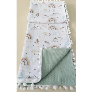 %100 Pamuk Müslin Kumaştan Pike Örtü