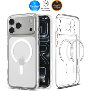 iPhone 17 Pro Max ile uyumlu ince MagSafe Kılıf Ultra Hybrid Sararma Karşıtı DuraClear™ Hava Kanalı Teknolojisi™ Askeri Sınıf Koruma MagFit Clear White Şeffaf Kapak - ACS10035