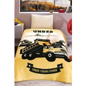 Prime Tek Kişilik Battaniye (155X215)-CONSTRACTION Sarı