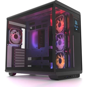 HC710 850W 80+ Bronze Argb Akvaryum Atx Mid Tower Siyah Gaming Kasa