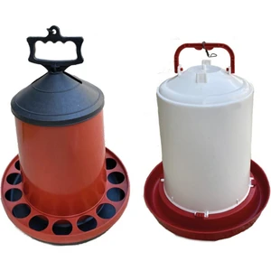 Petfarm Tavuk Suluğu 12 Litre ve 10 Litre Tavuk Yemliği