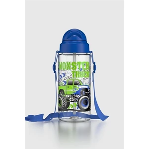 Migo Desenli 500 ml Askılı Pipetli Tritan Çocuk Matara 912008 Mavi