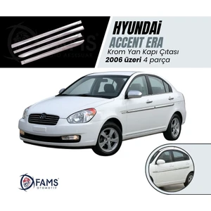 Fams Otomotiv  Hyundai Accent Era Krom Yan Kapı Çıtası 2006> Paslanmaz Çelik
