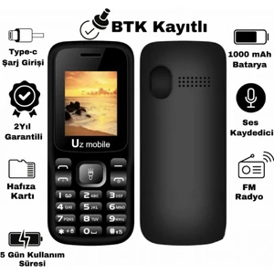 Mobile - Yerli Üretim Tuşlu Asker Cep Telefonu (Uz Türkiye Garantili)