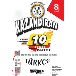 Ankara Yayıncılık LGS 1 Dönem Konularını Içeren 10 Türkçe Denemesi Yayınları