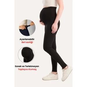 Fitilli Kumaş Ayarlanabilir Yüksek Bel Esnek Toparlayıcı ve Sıkılaştırıcı Hamile Tayt