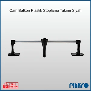 Cam Balkon Stop Takımı Cam Sabitleme Plastik Aparat Stoplamaları