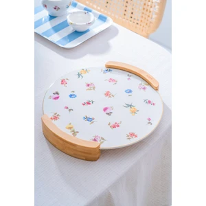 Leandra Yuvarlak Sunum Tepsisi