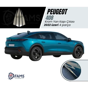 Fams Otomotiv Peugeot 408 Krom Yan Kapı Çıtası 4 Kapı 2022> Paslanmaz Çelik