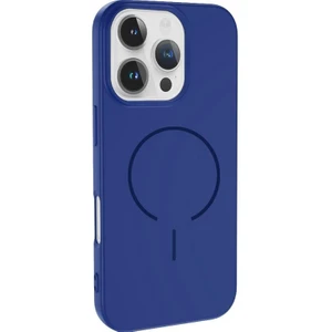 Apple iPhone 16E Uyumlu Magsafe Özellikli Içi Kadife Silikon Aqua Kapak Lacivert