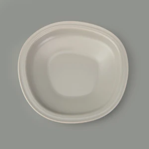 Kitchen Bloom Çukur Yemek Tabağı - Gri - 23 cm
