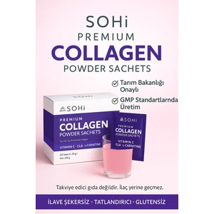 Premium Collagen | Tip 1&3 Hidrolize Kolajen + C Vitamini & L-Carnitine | 20 Saşe