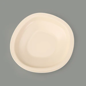 Kitchen Bloom Çukur Yemek Tabağı - Krem - 23 cm
