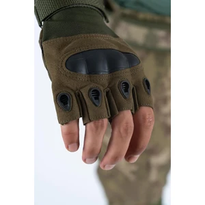 Combat Tactical Outdoor Kesik Parmaksız Eldiven Asker Polis Dağcı Sporcu Bisikletçi Kemik Eldiveni