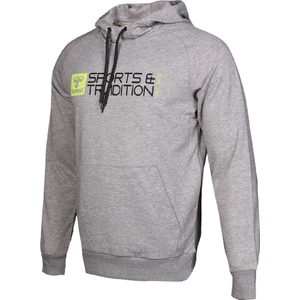 Flume Erkek Gri Baskılı Kapüşonlu Sweatshirt