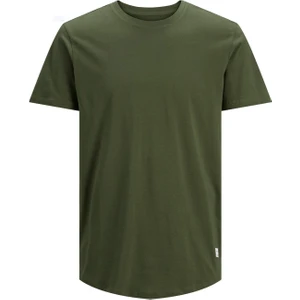 Jack & Jones 12113648 Bisiklet Yaka Regular Fit Baskılı Haki Erkek T-Shirt