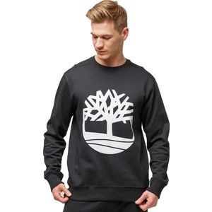 Tree Logo Crew Neck  Erkek Siyah Sweatshirt TB0A2BJ8N921