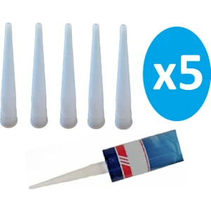 Silikon Mastik Kartuş Ucu - 5 Adet