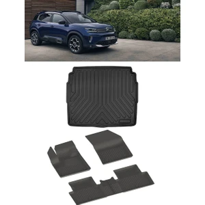Citroen C5 Aircross 2025 ve Sonrası 4.5d Paspas ve Rizline 3D Alt Bagaj Havuzu Set