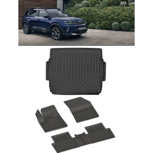 C5 Aircros 2025 ve Sonrası 4.5d Paspas ve 3D Rizline Üst Bagaj Havuzu