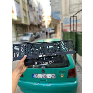 1 Kare 1 Uzun Mat Borusan Oto Plakalık