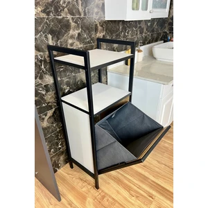 Banyo Düzenleyicisi Organizeri Kirli Çamaşır Sepeti Dolabı Rafı